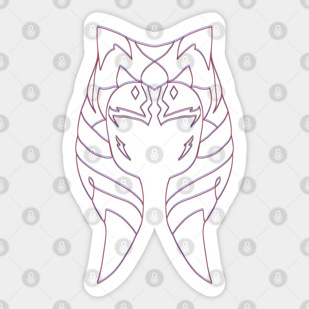 Ahsoka 3D Sticker by ZkyySky